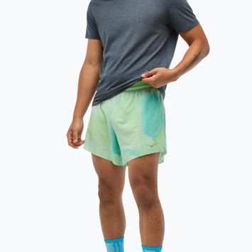 Vyriški bėgimo šortai HOKA Glide With Brief 5" tart apple mist