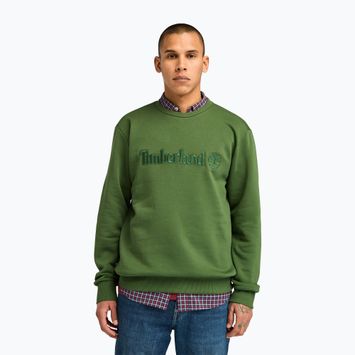 Vyriškas džemperis Timberland Embroidery Tonal Crew Neck black forest green