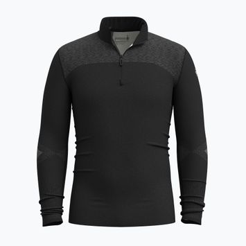 Vyriškas termoaktyvus džemperis Smartwool Intraknit Thermal Merino Base Layer 1/4 Zip black/white