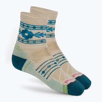 Moteriškos kojinės Smartwool Hike Light Cushion Retro Floral Mid Crew moonbeam