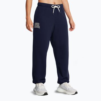 Moteriškos kelnės Under Armour Icon Heavyweight Terry Oversized midnight navy/summit white