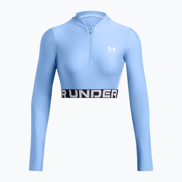 Moteriška Under Armour Heat Gear Rib 1/4 Zip treniruočių viršutinė dalis horizon blue/white