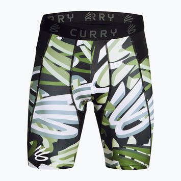 Vyriški šortai Under Armour Curry HeatGear Printed retro green/surplus green/white