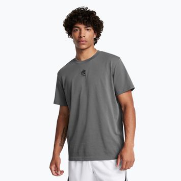 Vyriški marškinėliai Under Armour Curry Hvyweight Logo castlerock/black