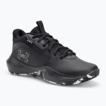 Under Armour Lockdown 7 krepšinio bateliai juoda/juoda/metalinis sidabras