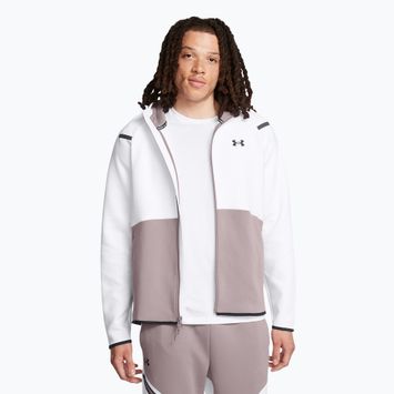 Vyriški "Under Armour Unstoppable Fleece Full Zip HD tetra pilka/balta/juoda džemperiai