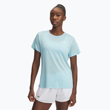 Moteriški treniruočių marškinėliai Under Armour Tech C-Twist stream/white