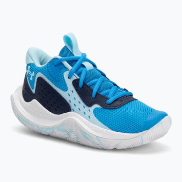 "Under Armour Grade School Jet '23" vaikiški krepšinio bateliai electric blue/midnight navy/stream