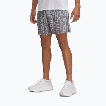 Vyriški bėgimo šortai Under Armour Launch 7" Print mod gray / steel / reflective