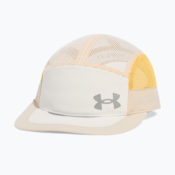 Vyriška kepuraitė su snapeliu Under Armour Launch Camper stone/noble gold/reflective