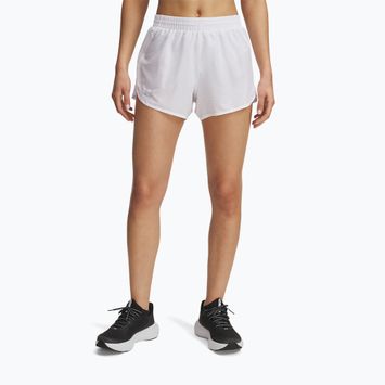Moteriški bėgimo šortai Under Armour Fly By 3" Novelty white / reflective