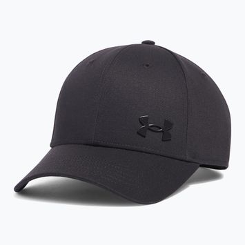 Under Armour Sportstyle Metal Reguliuojama juoda/sidabrinė vyriška beisbolo kepuraitė