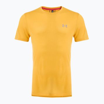 Vyriški bėgimo marškinėliai Under Armour Trail Run noble gold/reflective