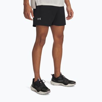 Vyriški bėgimo šortai Under Armour Trail Run Launch black / reflective
