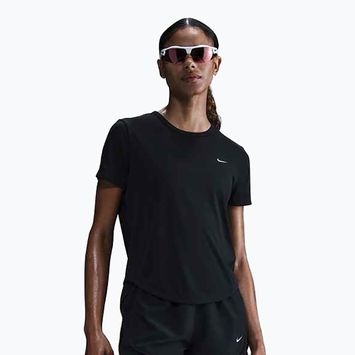 Nike Tempo moteriški bėgimo marškinėliai juodi