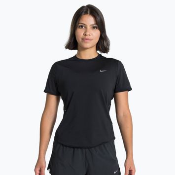 Nike Swift Dri-Fit moteriški bėgimo marškinėliai juodi