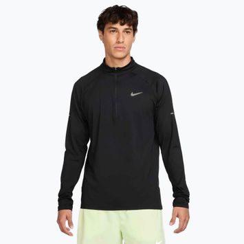 Vyriški Nike Stride 1/4 Zip Dri-Fit bėgimo marškinėliai juoda