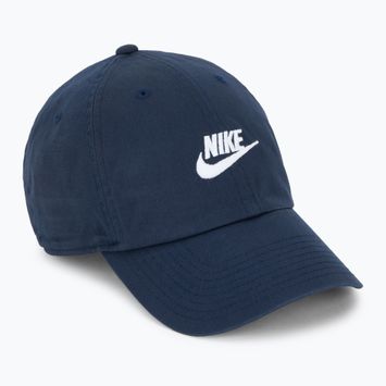 Nike Club Unstructured Futura Wash obsidiano/baltos spalvos beisbolo kepuraitė