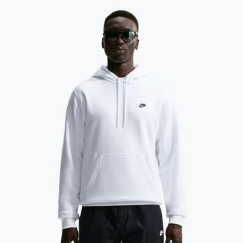 Vyriškas džemperis Nike Club Pullover Hoodie white/white/black