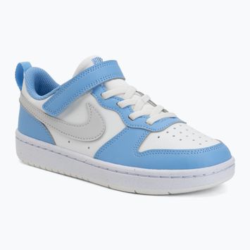 Vaikiški batai Nike Court Borough Low Recraft summit white/cobalt pulse/vast grey