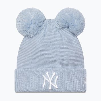 Moteriška žieminė kepurė New Era Wmns Double Pom Nyy pastel blue