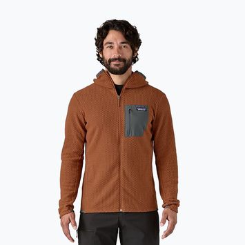 Vyriškas žygio džemperis Patagonia R1 Air Full-Zip robin brown