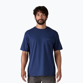 Vyriški marškinėliai Patagonia Boardshort Logo Pocket Responsibili clement blue