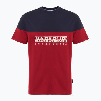 Vyriški marškinėliai Napapijri S-Saturnia tibetan red R1E