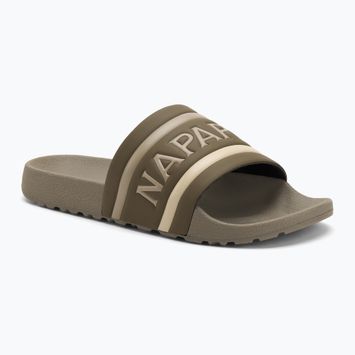 Vyriškos šlepetės Napapijri NP0A4IQV dark olive 2