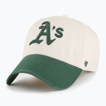Kepuraitė su snapeliu 47 Brand MLB Oaklands Athletics Grand Stand CLEAN UP bone