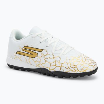 Vaikiški futbolo batai SKECHERS Skx_1.5 Youth Jr TF white/gold