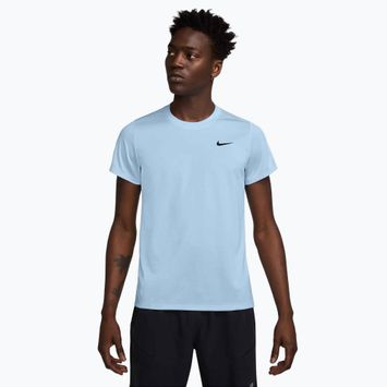 Vyriški "Nike Court Dri-Fit Victory" teniso marškinėliai celestino mėlyna / juoda
