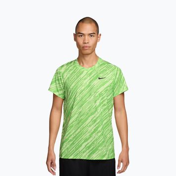 Vyriški teniso marškinėliai Nike Court Dri-Fit Victory Print mean green/black