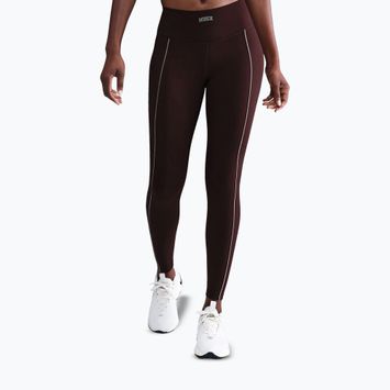 Moteriškos tamprės Nike One High-Waisted burgundy crush