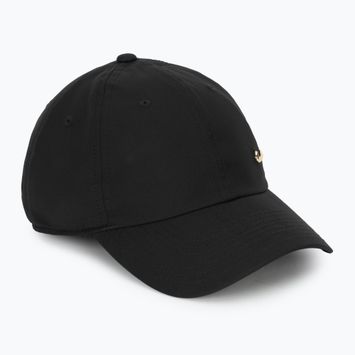 Kepuraitė su snapeliu Nike Dri-Fit Club Unstructured Metal Swoosh black/metallic gold