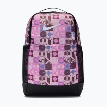 Treniruotinis kuprinė Nike Brasilia 9.5 24 l juoda/rožinė putos/balta