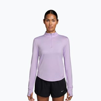 Moteriški bėgimo marškinėliai su ilgomis rankovėmis Nike Swift Dri-Fit UV 1/4-Zip violet mist