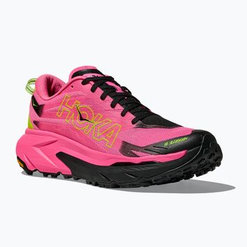 Moteriški bėgimo bateliai HOKA Matafe 5 neoninė rožinė/juoda