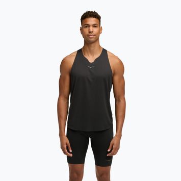 Vyriški bėgimo marškinėliai HOKA Race Singlet hoka juodi