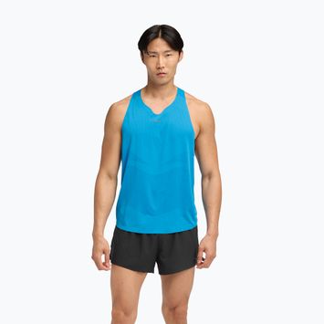 Vyriški bėgimo marškinėliai HOKA Race Singlet hoka mėlyna