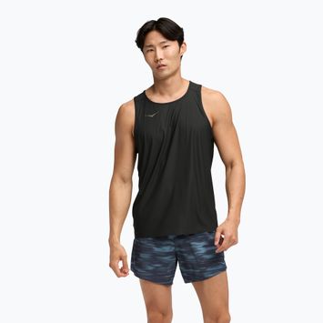 Vyriški bėgimo marškinėliai HOKA Airolite Tank 2.0 black