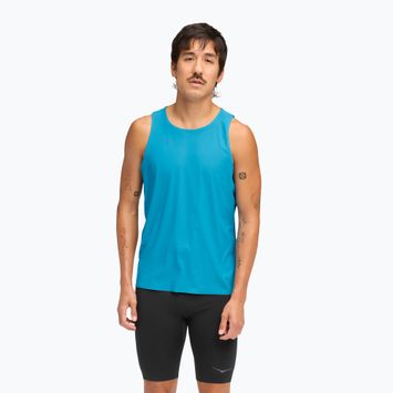 Vyriški bėgimo marškinėliai HOKA Airolite Tank 2.0 hoka blue