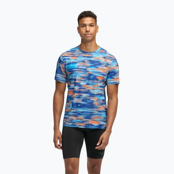 Vyriški bėgimo marškinėliai HOKA Airolite 2.0 blue blurr