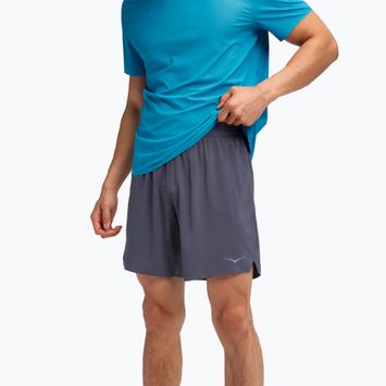 Vyriški bėgimo šortai HOKA Glide 7'' 2in1 charcoal grey