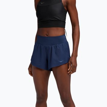 Moteriški bėgimo šortai HOKA Glide 4" midnight blue
