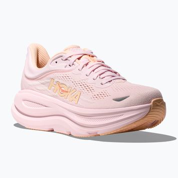 Moteriški bėgimo bateliai HOKA Bondi 9 lilac cream/tangerine glow