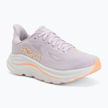 Moteriški bėgimo bateliai HOKA Clifton 10 lilac cream/tangerine glow