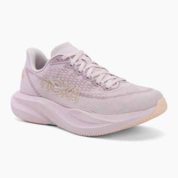 Moteriški bėgimo bateliai HOKA Mach 7 lilac cream/tangerine glow