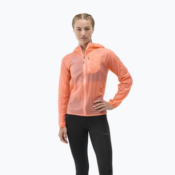Moteriška bėgimo striukė HOKA Skyflow neon cantaloupe