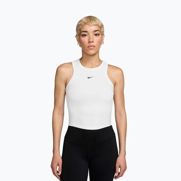 Moteriški marškinėliai Nike One Fitted Dri-Fit Cropped Tank thunder white/black